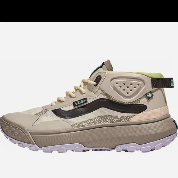 🔥NEW! Vans MTE Crosspath Mid Beige and Green Sneakers Womens Sz 6 - Picture 4 of 9